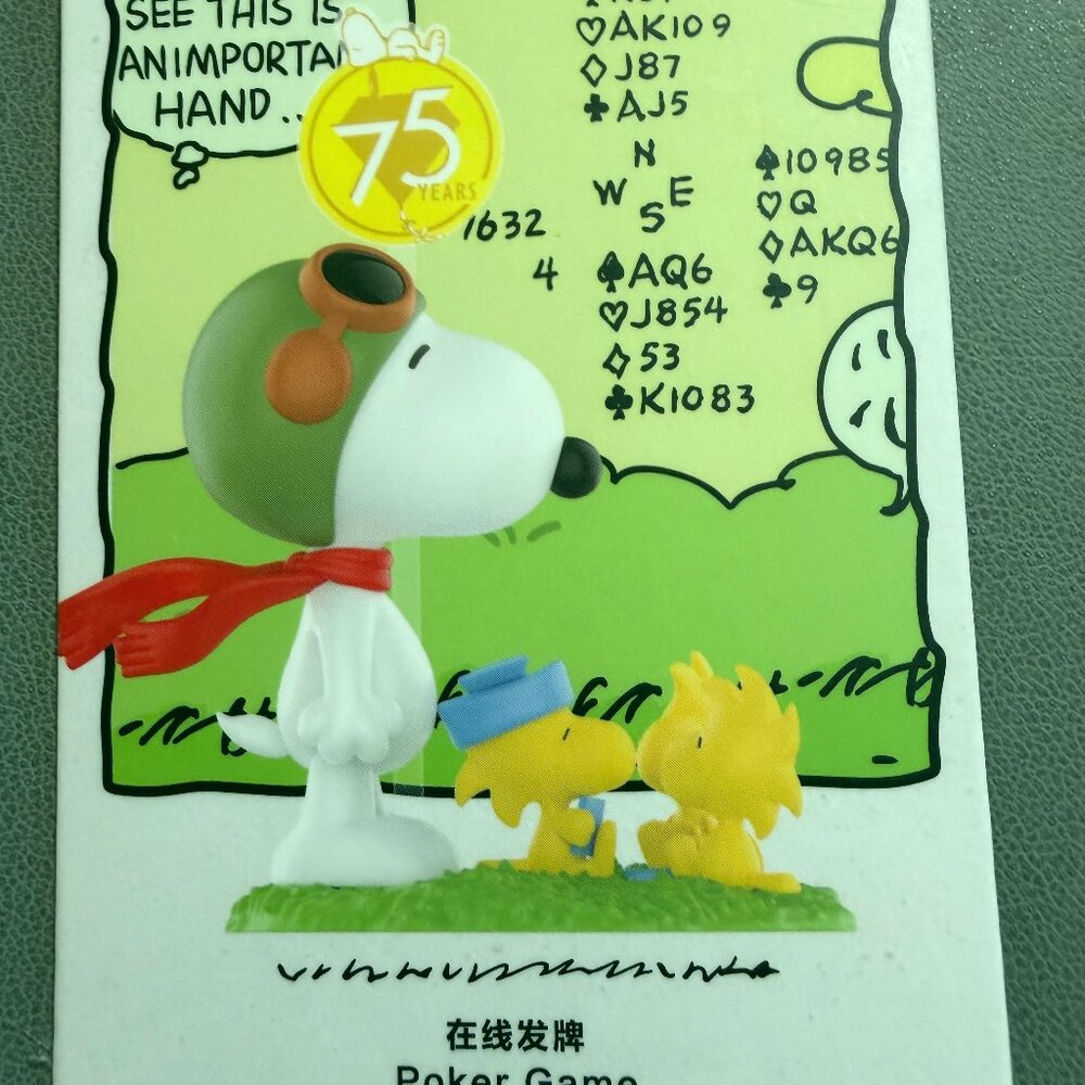 POP MART Peanuts 75th Anniversary Snoopy Comic Life Poker Game Figure NWT - Picture 3 of 13